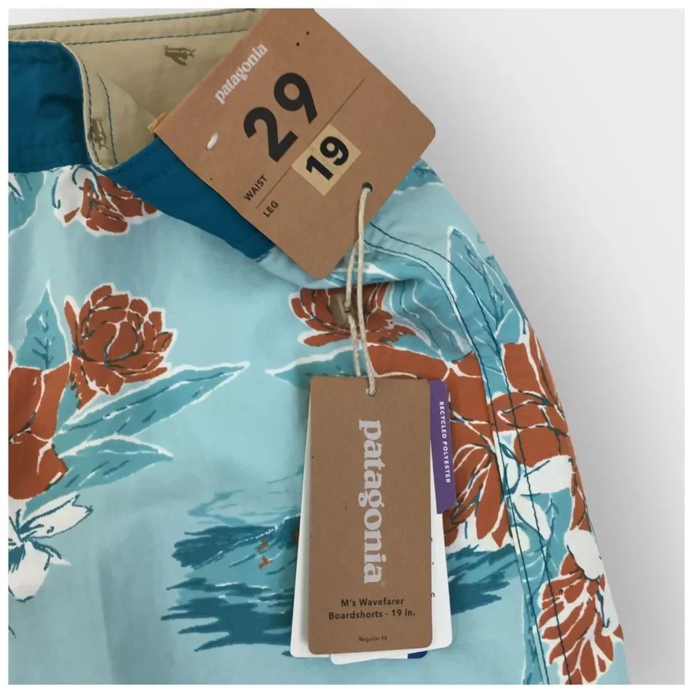 Patagonia Wavefarer Board Shorts Mens Size 29 Multicolor Swim 19